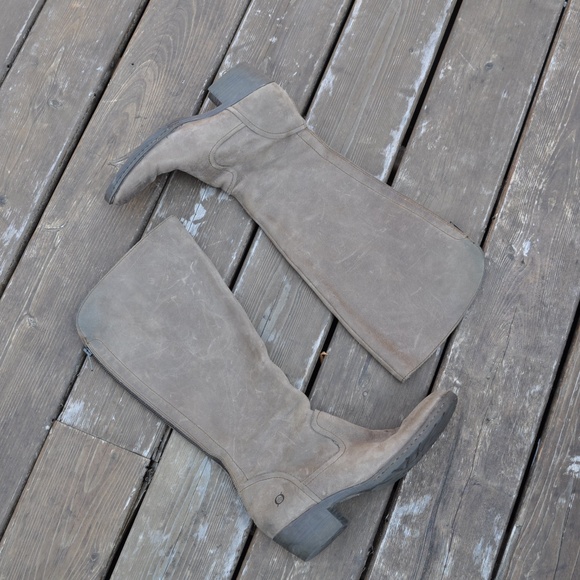 BORN Barnwood Leather Bitsy Knee High Boots - Picture 2 of 8